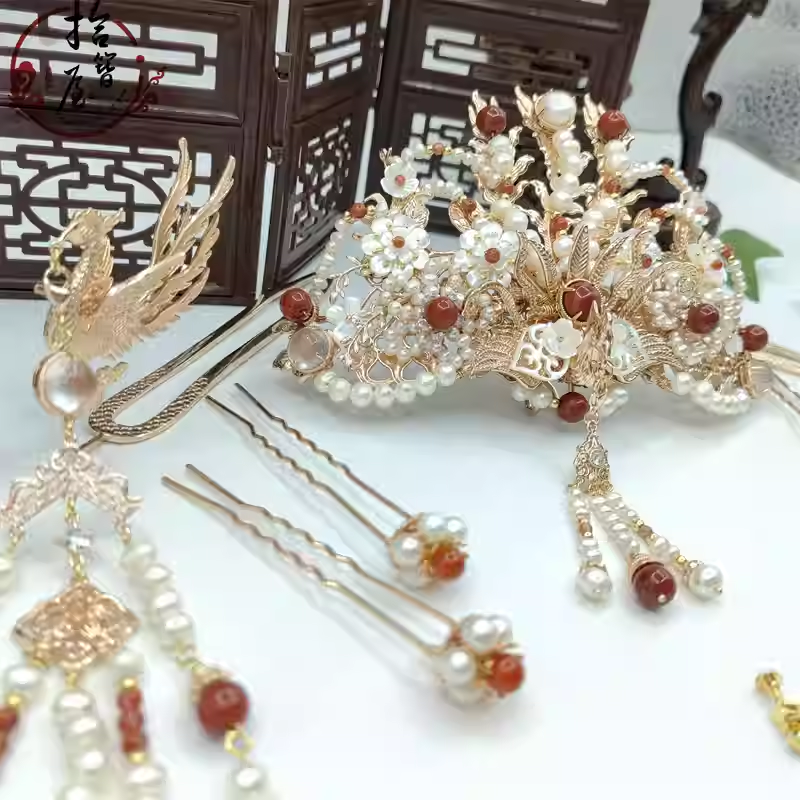 Bridal wedding hair ornament set