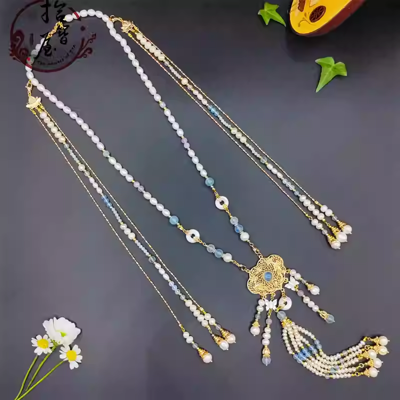 Long-life lock pearl necklace