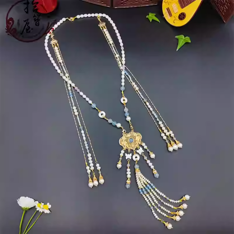 Long-life lock pearl necklace