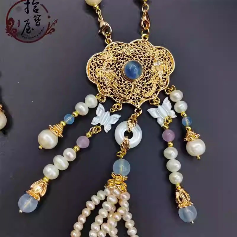 Long-life lock pearl necklace