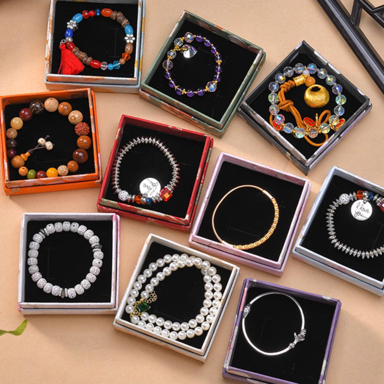 Flower jewelry packaging box