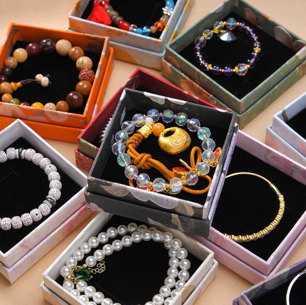 Flower jewelry packaging box